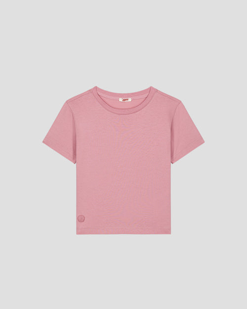 Round-neck T-shirt Antique pink Pio - JOTT UK - 2