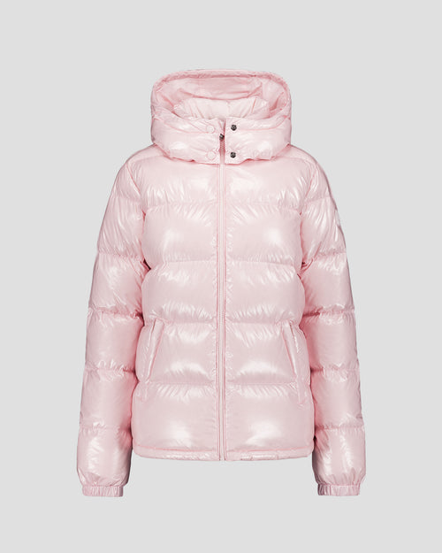 Great cold puffer-style lacquered jacket Petal Rose Prague - JOTT UK - 2