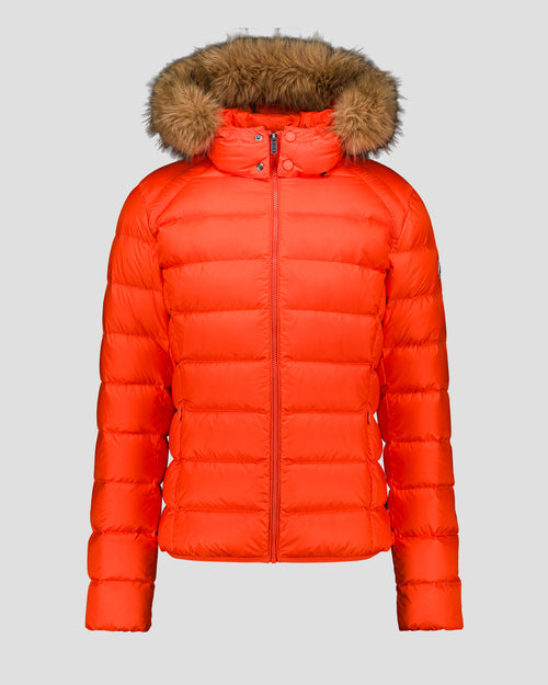 Prestige Extreme Cold hooded down jacket Flame red - JOTT UK - 2