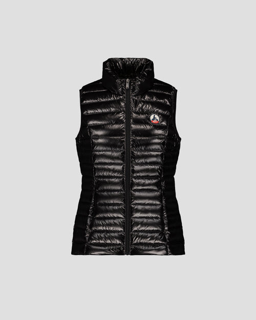 Lightweight sleeveless down jacket Shiny black Seda - JOTT UK - 2