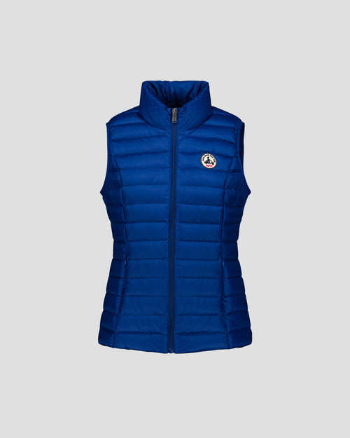 Lightweight Sleeveless Down Jacket Cobalt Blue Seda - JOTT UK - 2