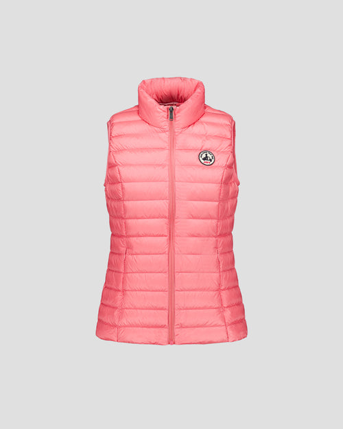 Lightweight Sleeveless Down Jacket Vibrant Fuchsia Seda - JOTT UK - 2