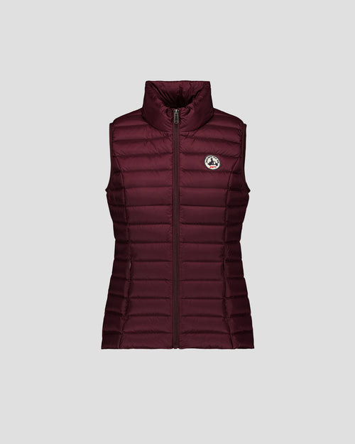 Lightweight Sleeveless Down Jacket Black Cherry Seda - JOTT UK - 2