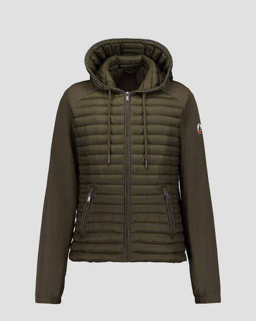 Bi-fabric down jacket Army Stride - JOTT UK - 2