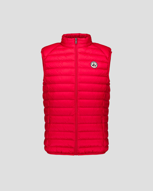 Sleeveless down jacket Carmine red Tom - JOTT UK - 2
