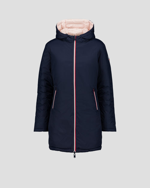 Long reversible jacket Navy/petal pink Verone - JOTT UK - 2