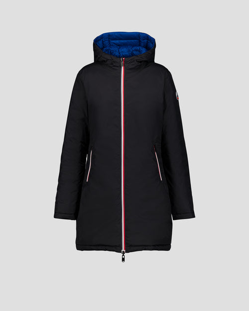 Long reversible jacket Black/Cobalt Verone - JOTT UK - 2