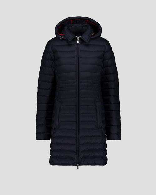Navy Long Hooded Down Jacket Vero 2. 0 - JOTT UK - 2