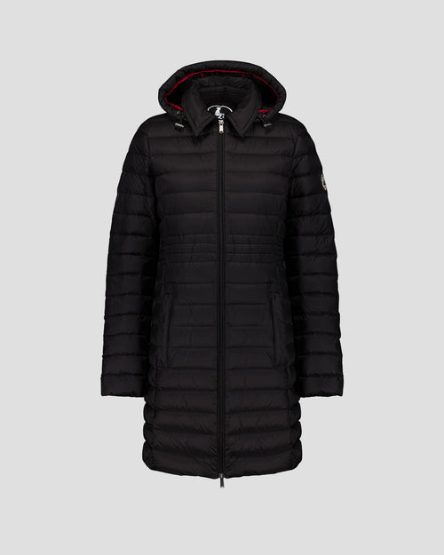 Long Hooded Down Jacket Black Vero 2.0 - JOTT UK - 2