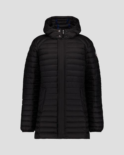 Mid-length hooded down jacket Black Xavier - JOTT UK - 2