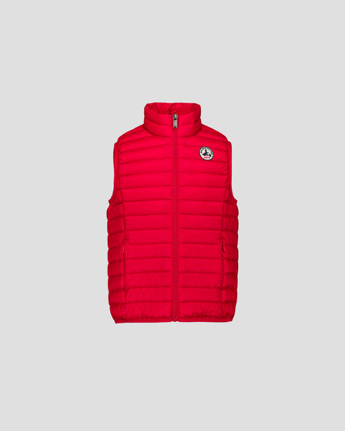 Sleeveless down jacket Carmine red Zoe - JOTT UK - 3