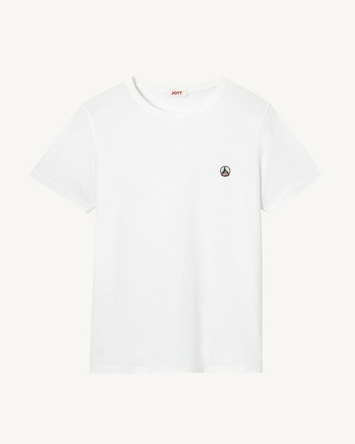 White Pietro organic cotton T-shirt - JOTT UK - 3