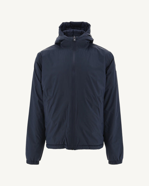Navy Bergen reversible hooded puffer jacket - JOTT UK - 2
