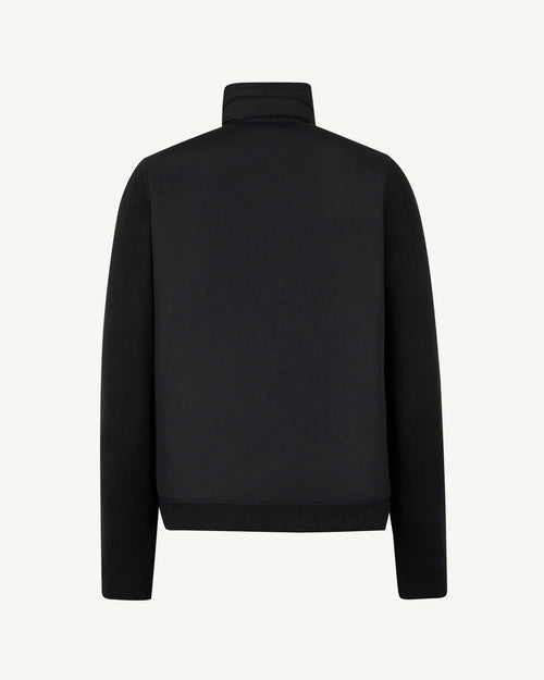 Black Bardenas bi-fabric hooded jacket - JOTT UK - 4