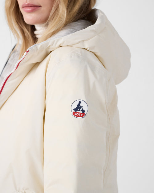 Long reversible jacket Natural/ice grey Verone - JOTT UK - 5