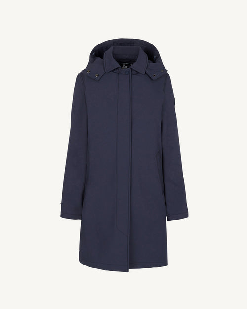 Corinthe waterproof jacket with detachable hood Navy - JOTT UK - 2