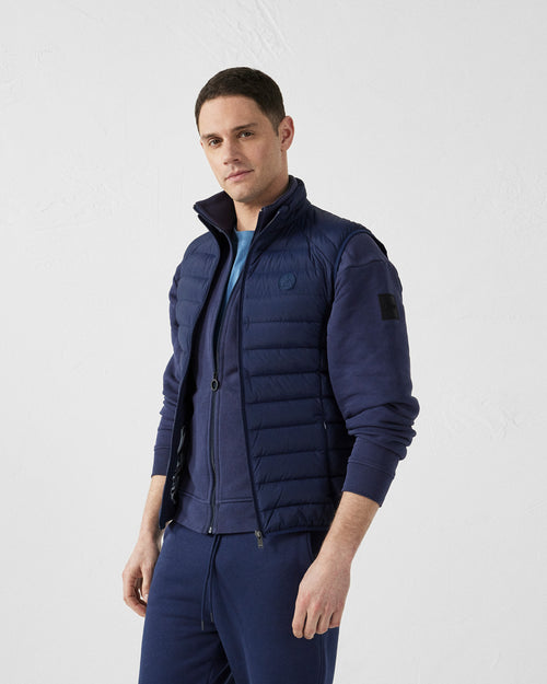 Navy Arafo stretch sleeveless puffer jacket - JOTT UK - 3