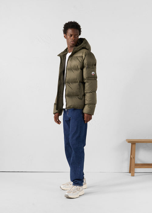 Army Hooded down jacket Java - JOTT UK - 3