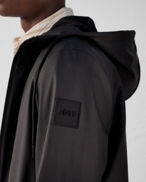 Black Lightweight mid-length parka Chester - JOTT UK - 5