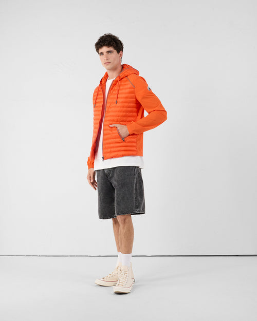 Bi-fabric down jacket Fire red Stride - JOTT UK - 2