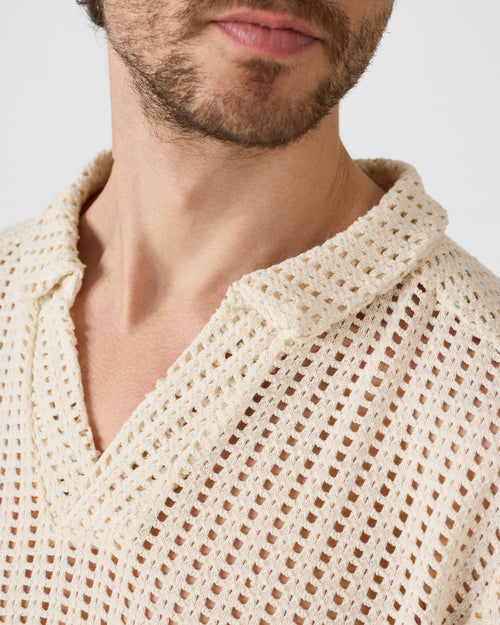 Natural cotton knit polo Bruno - JOTT UK - 5