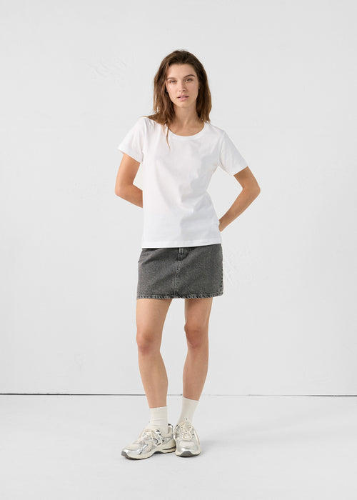Round-neck Tshirt White Lucia - JOTT UK - 3