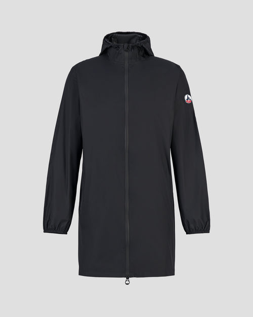Oban long waterproof jacket with hood Black - JOTT UK - 2