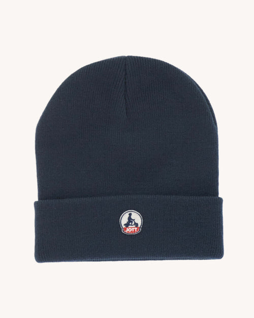 Navy Snow beanie and scarf set - JOTT UK - 3