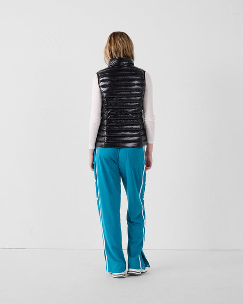 Lightweight sleeveless down jacket Shiny black Seda - JOTT UK - 4