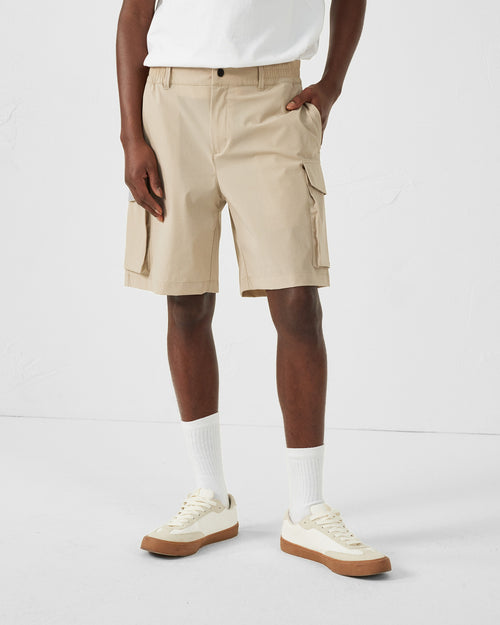 Beige Morpheus cargo shorts - JOTT UK - 3