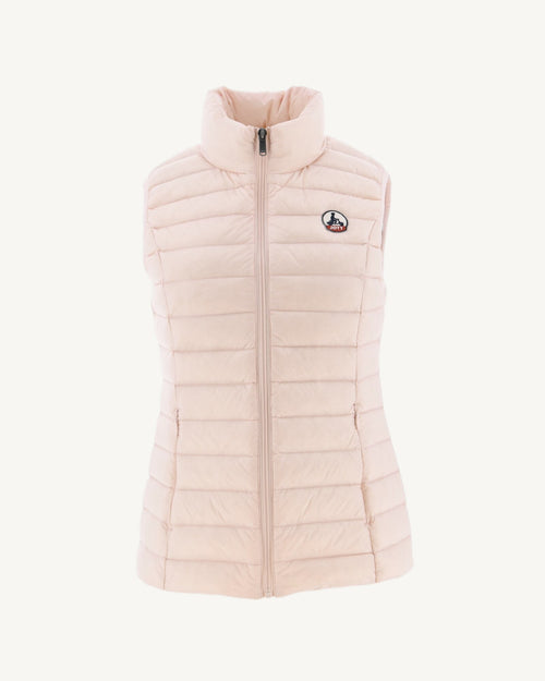 Light sleeveless down jacket Soft pink Seda - JOTT UK - 3