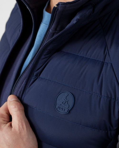 Navy Arafo stretch sleeveless puffer jacket - JOTT UK - 5
