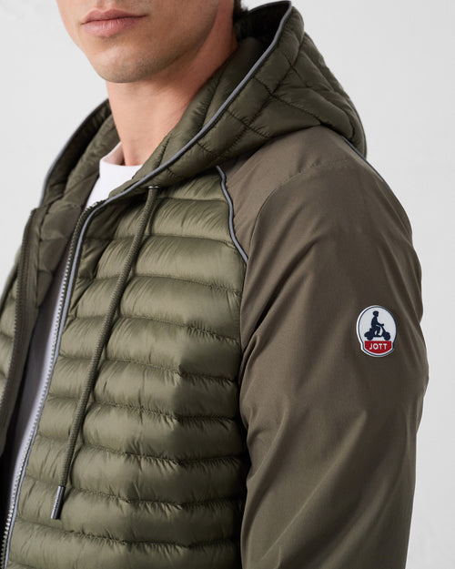 Bi-fabric down jacket Army Stride - JOTT UK - 4