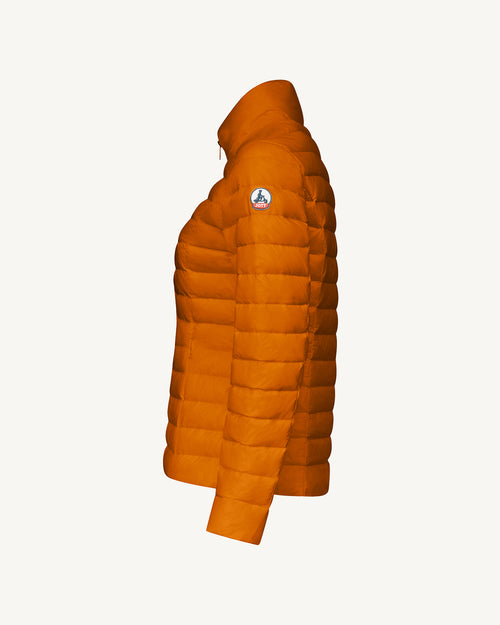 Burnt orange Cha lightweight puffer jacket - JOTT UK - 2