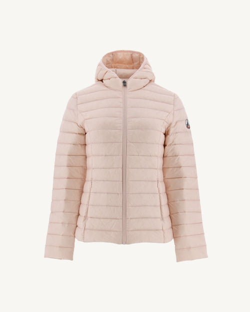 Lightweight hooded down jacket Soft pink Cloe - JOTT UK - 2