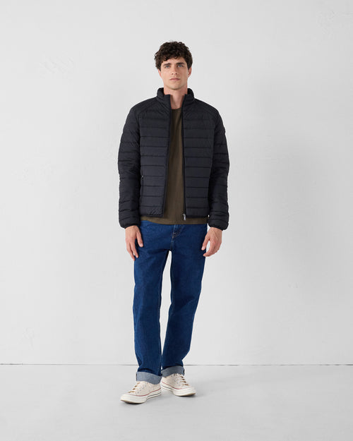 Black Aragon lightweight stretch puffer jacket - JOTT UK - 2