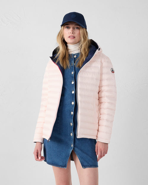 Reversible jacket Navy/petal pink Bergame - JOTT UK - 3