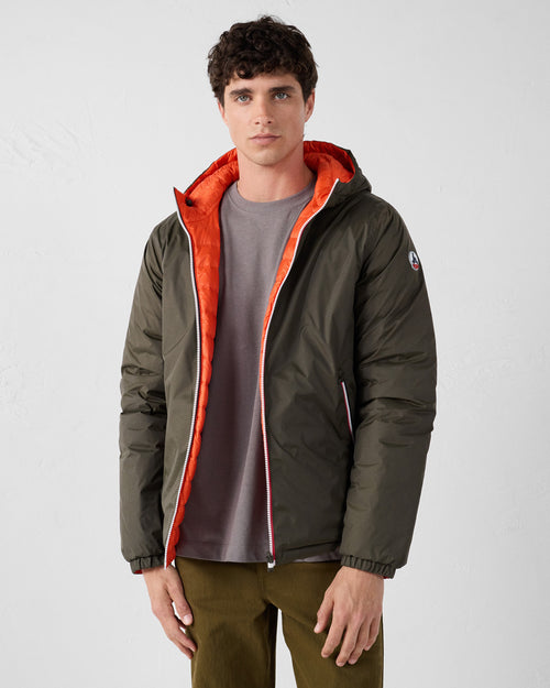 Reversible jacket Army/fire red Brummen - JOTT UK - 2