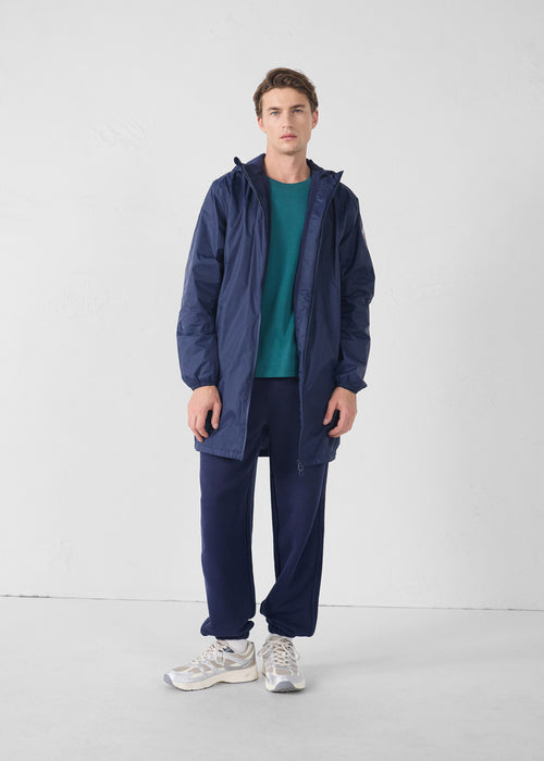 Oban Polar fleece-lined long waterproof jacket Navy - JOTT UK - 3
