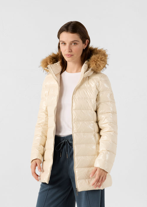 Grand Froid Perle Natural lacquered mid-length jacket - JOTT UK - 2
