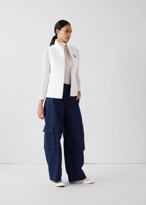 Lightweight Sleeveless Down Jacket White Seda - JOTT UK - 3