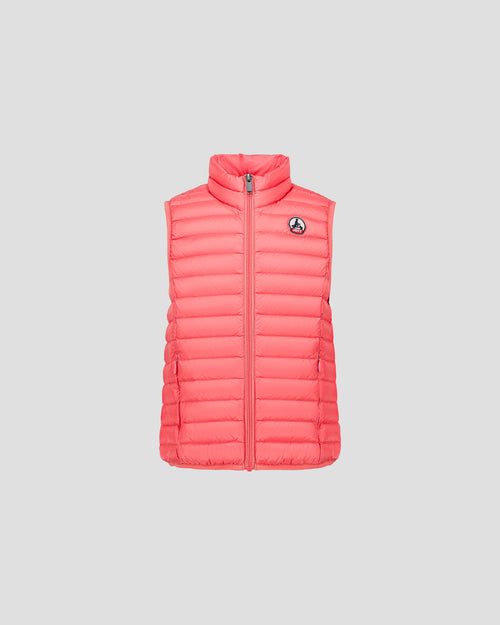 Sunset coral Sleeveless Down Jacket Zoe - JOTT UK - 2