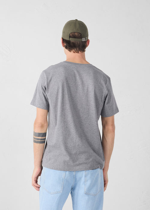 Round-neck Tshirt Dark mottled Gray Petro - JOTT UK - 4