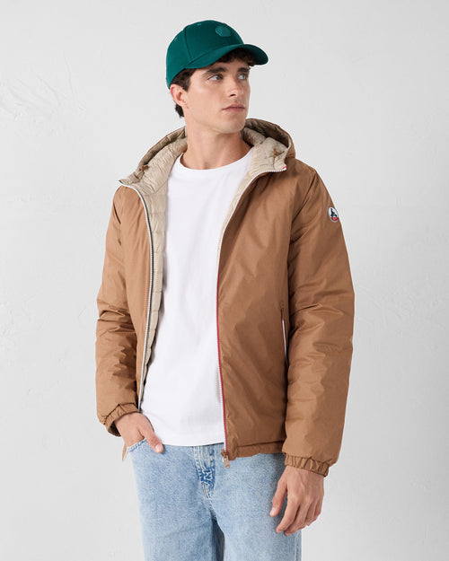 Reversible jacket Brown sugar/beige Brummen - JOTT UK - 2