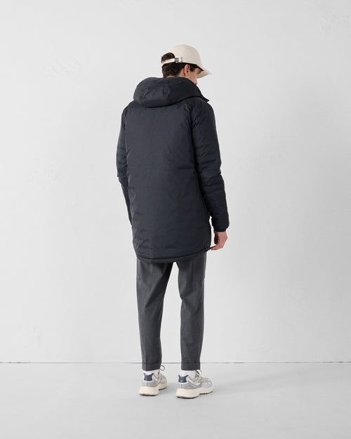 Long reversible jacket Black/cobalt blue Assen - JOTT UK - 3
