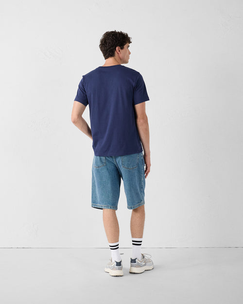 Round-neck Tshirt Navy Petro - JOTT UK - 4