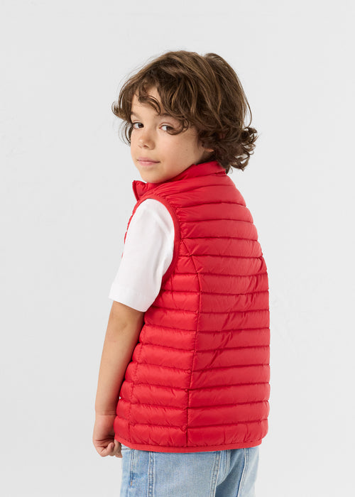 Sleeveless down jacket Carmine red Zoe - JOTT UK - 4