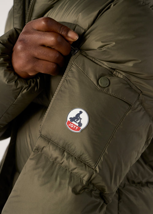 Army Hooded down jacket Java - JOTT UK - 5