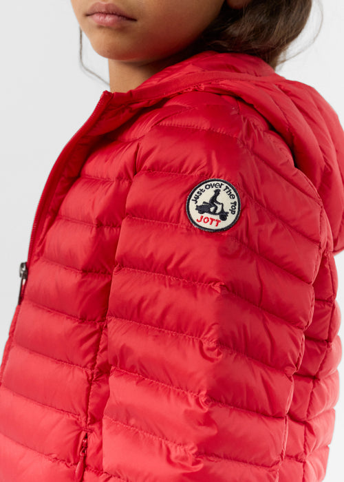 Light hooded down jacket Carmine red Hugo - JOTT UK - 5