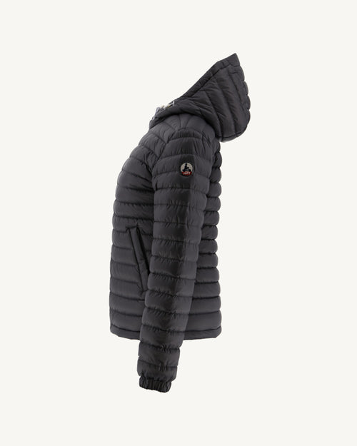 White/Anthracite Vienne reversible hooded puffer jacket - JOTT UK - 3